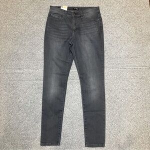 New Lee Slimming Fit Skinny Rebound Denim Jeans Womens Size 6 M Spade Gray